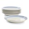 Martha Stewart Blue Rim 8.25 Inch 6 Piece Stoneware Salad Plate Set in Blue 123651.01 - alternate 5