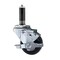 Service Caster 3'' SS Hard Rubber Swivel 3/4'' Expanding Stem Caster with Brake SCC-SSEX20S314-HRS-TLB-34 - alternate 1