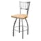 Holland Bar Stool Co 810 Contessa Stainless Steel 36in Swivel Bar Stool with Natural Maple Seat 81036SSNatMpl - alternate 1