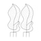 Pure Garden Trellis for Climbing Plants Outdoor Plant Support 2-Pack 44 in Metal Garden Trellis 50-LG1474 - alternate 1