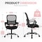 Simple Deluxe Office Chair Ergonomic Desk Chair, Executive Task Chair Support Armrest Rolling, Swivel Adjustable 3A88FNCHAR3718BLK - alternate 4
