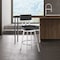 Armen Living Benjamin 30in Swivel Bar Stool in Brushed Stainless Steel with Black Faux Leather LCBEBABSBLK30 - alternate 5