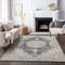 Homeroots 3' X 5' Black And Ivory Oriental Washable Indoor Outdoor Area Rug 597722 - alternate 9