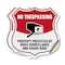 Signmission No Trespassing Shield Sign Property Prot, 18 inch X 18 inch, Vinyl Decal, 2PK SHI-D-2PACK-18-416 - alternate 1