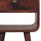 Homeroots 22" Brown Solid Wood Square One Drawer Nightstand 651848 - alternate 3