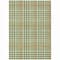 Homeroots 5' X 8' Olive Green Brown And Ivory Plaid Washable Indoor Outdoor Area Rug 601495 - alternate 8