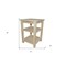 Homeroots 28" Tan Solid Wood Nightstand 548325 - alternate 8