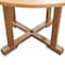 Homeroots 48" Brown Round Solid Teak Wood Dining Table 476414 - alternate 5