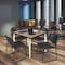 Regency Square Kahlo Breakroom Table W/ 4 Zeng Stack Chairs, 42 in W, 42 in L, Noble Oak TPL4242NOCM44BK - alternate 7