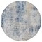 Homeroots 8' Denim Blue And Sky Blue Round Abstract Washable Indoor Outdoor Area Rug 587868 - alternate 6