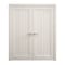 Sartodoors Interior Solid French Double Doors 84 x 84 inches, Ego 5006 Painted White Oak, Wood Interior Solid EGO5006DD-PWO-8484 - alternate 1