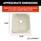 Lippert 13IN X 15IN OUTDOOR SINK; NO FAUCET LEDGE - WHITE 209630 - alternate 5