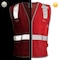 Dome75 Hi-Vis Safety Vest SM/MD Class Non-ANSI/Enhanced Visibility , Zipper 2 Pockets, 1 Mic Tab DV1281 - alternate 3