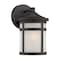 Homeroots Matte Black Hanging Lantern Shape Wall Light 398554 - alternate 1