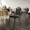 Flash Furniture HERCULES Series Trapezoidal Back Stacking Banquet Chair in Black Fabric - Black Frame FD-BHF-2-BK-BK-GG - alternate 7
