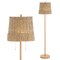 Jonathan Y Ocata 61" 2-Light Coastal Bohemian Iron/Rattan LED Floor Lamp with Pull-Chain, Brown Wood Finish JYL3091A - alternate 1