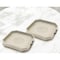 Homeroots Set Of Two Gray and White Octagon Solid Wood Paisley Handmade Serving Tray With Handles 526348 - alternate 8