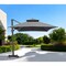 Homeroots 113in Dark Gray Polyester Rectangular Tilt Cantilever Patio Umbrella With Stand 485639 - alternate 4