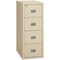 Fireking 17-3/4" W 4 Drawer File Cabinet, Parchment, Letter 4P1831-CPA - alternate 1