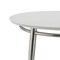 Office Star Products Brooklyn  Round Top Coffee Table, White / Brushed Nickel MG1230R-WH - alternate 4