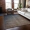 Homeroots 8' X 10' Taupe and Gray Ombre Washable Non Skid Indoor Outdoor Area Rug 563706 - alternate 7