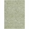 Homeroots 5' X 8' Green And Ivory Floral Washable Indoor Outdoor Area Rug 594618 - alternate 8