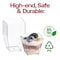 Smarty Had A Party 3.5 oz. Clear Small Square Disposable Plastic Cups (288 Cups), 288PK 2628-CASE - alternate 5