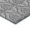 Homeroots 5' X 8' Gray Damask Washable Non Skid Indoor Outdoor Area Rug 563875 - alternate 5