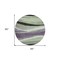Homeroots 8' Purple And Green Round Abstract Washable Indoor Outdoor Area Rug 603685 - alternate 9