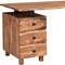 Homeroots 69" Brown Solid Wood Writing Desk and Bookshelf Set With Four Drawers 634360 - alternate 9