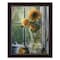 Homeroots Morning Flower 1 Black Framed Print Wall Art 404897 - alternate 4