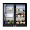 Koolmore Two Door Back Bar Cooler Counter Height Beverage Refrigerator, Mini Drink Fridge For Home Bar BC-2DSL-BK - alternate 1
