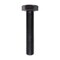 Auveco 10-1.25 x 50mm Metric Hex Head DIN 961 Class 8.8 - Black, 10PK 11269 - alternate 1