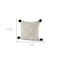Homeroots 18" Cream And Black Abstract Wool Blend Throw Pillow Cover with Pompoms 608280 - alternate 4