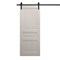 Sartodoors Modern Barn Door 24 x 84 inches, Ego 5012 Painted White Oak, 6.6FT Rail Track Heavy Hardware Set ,  EGO5012BD-B-PWO-2484 - alternate 1