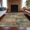 Homeroots 10' X 14' Gray Beige And Khaki Abstract Washable Indoor Outdoor Area Rug 630740 - alternate 4