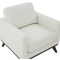 Leisuremod Chester Modern Leather Accent Armchair with Birch Wood Base, White CS33W-L - alternate 7