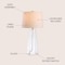 Jonathan Y Dylan 28.5" Glass LED Table Lamp, Clear JYL2006A - alternate 9