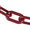 Mr. Chain 4" x 100' Crimson Plastic Safety Chain 40058-100 - alternate 1