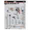 Performance Tool 17 pc. Air Accessory Kit, Blow Gun, Air Gauge, Tire Chuck, Nipples M611 - alternate 2