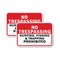 Signmission No Trespassing Hunting Fishing & Trapping Prohibited, 18'' X 24'' 2 Signs, Heavy Gauge Aluminum, 2PK A-1824-2PACK-2971 - alternate 1