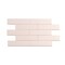 Apollo Tile Arte 1.97 in. x 7.87 in. Matte Pink Ceramic Subway Wall and Floor Tile 6.46 sq. ft./case 60-pack APLRID88PNKM - alternate 7