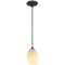 Access Lighting Brandy FireBird, Pendant, Oil Rubbed Bronze Finish, White Firebird Glass 28023-1C-ORB/WHTFB - alternate 4