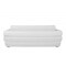 Homeroots 89" White Italian Leather Sofa With Silver Legs 476522 - alternate 8