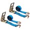 Mytee Products 2PK 3inx30ft Ratchet Tie-Down Straps w/Wire Hook 15000lbs BS for Trailer Blue, 2PK RS330WH-Bx2 - alternate 7