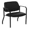 Office Star Products Big and Tall Guest Chair in Dillon Black Fabric with soft PU Arms, Sturdy Black Metal Chair 55051B-R107 - alternate 1