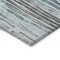Homeroots 3' X 5' Teal Blue And Gray Striped Washable Indoor Outdoor Area Rug 617698 - alternate 9