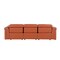 Homeroots 100" Camel Top Grain Leather Reclining Metal USB Sofa 720433 - alternate 9