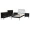 Baxton Studio Lucera Mid-Century Black Twin Size 5-Piece Bobbin Bedroom Set 257-14012-14128-14125-14122-14122-ZORO - alternate 7