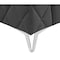 Homeroots 89" Dark Gray Italian Leather Sofa With Silver Legs 534156 - alternate 12